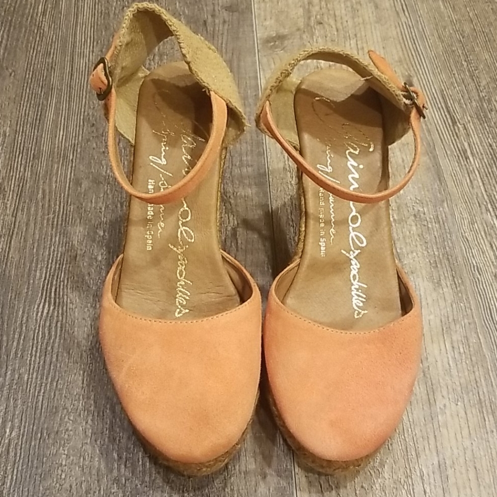 Peach Suede Gaimo Espadrilles
